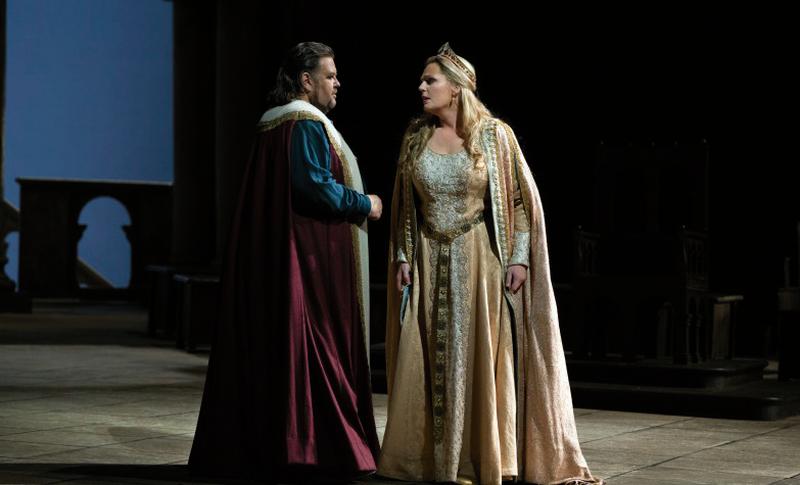 Johan Botha Tannhäuser as the young knight caught between love and passion and Eva-Maria Westbroek is Elisabeth in the Met Opera's production of Tannhäuser , which will be screened in the Eye this Saturday afternoon.
