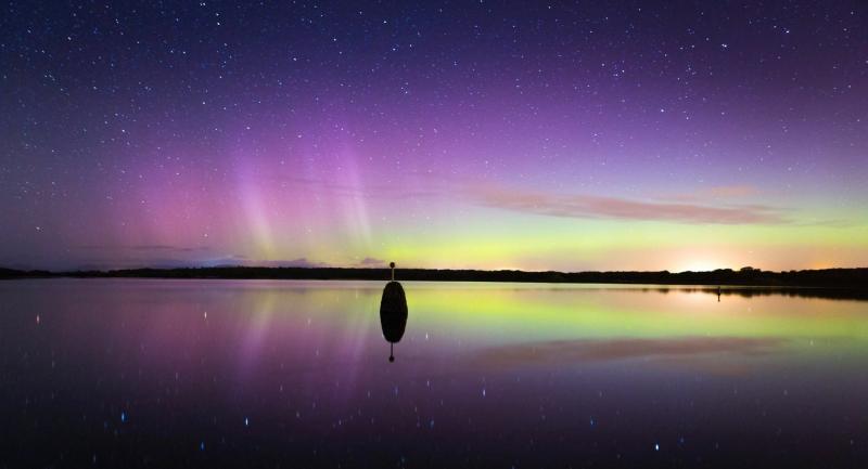 A spectacular shot of the aurora borealis taken by Gavin Kelly above Lough Corrib at Knockferry, Moycullen on the Thursday morning of October 8 at shortly after 1am.