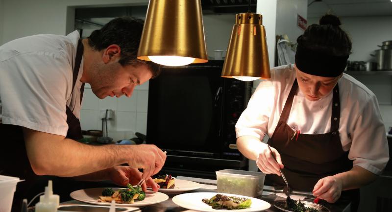 Enda McEvoy and Christine Walsh in the kitchen at Loam. “There’s nothing here for the sake of it, and it’s the same with things on a plate. Don’t overdo it,” Enda says. Photo: Joe O'Shaughnessy.
