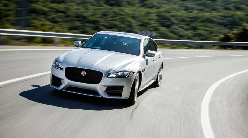 The Jaguar XF.