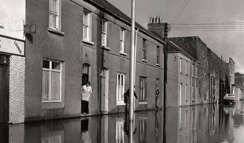 Flooding is not a new phenomenon. Our photo shows Dock Road in Galway under water in February 1977.
