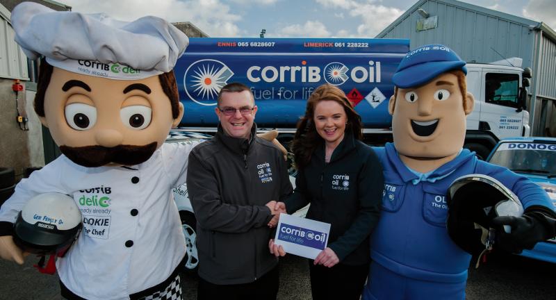 Pictured at the announcement of Corrib Oil’s sponsorship of the 2016 Galway International Rally recently were Orla Dalton of Corrib Oil and Kieran Donohue, Clerk of the Course for the Corrib Oil Galway International Rally 2016.
