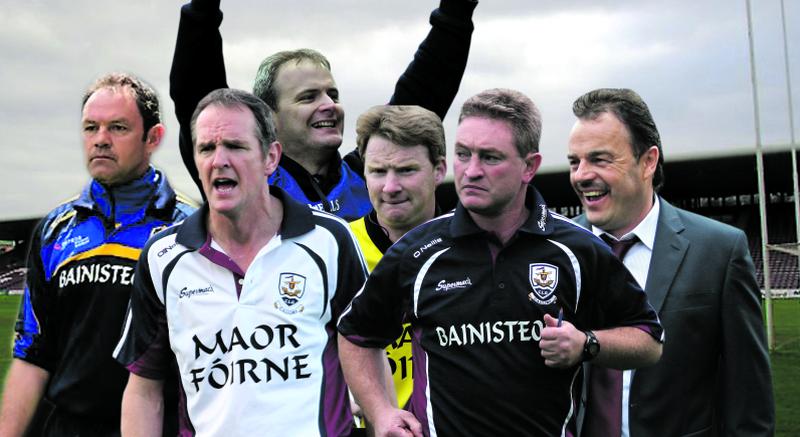 Contenders for the Galway hurling manager’s job: from left, Justin Campbell, Mattie Kenny, Micheál Donoghue, John Hardiman, Johnny Kelly and Gerry McInerney.