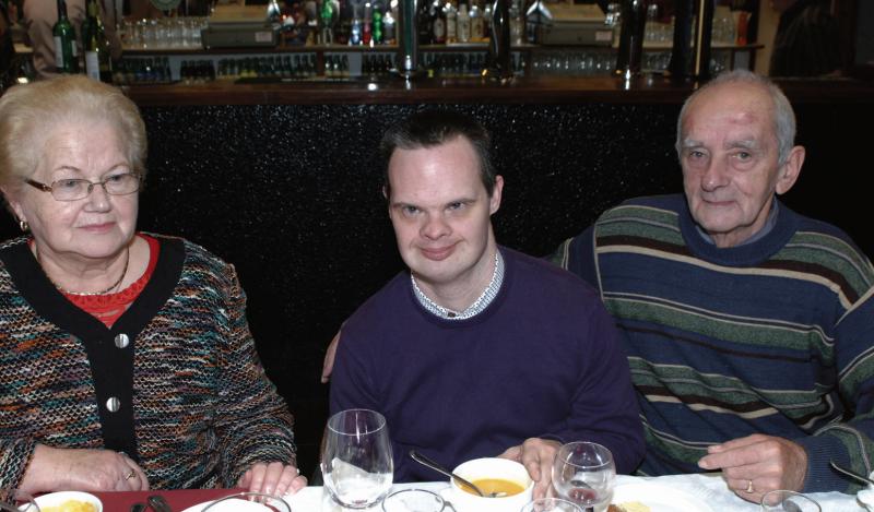 Julie, Roy and Micheál Nally, Ballyglunin at the Abbeyknockmoy Actively Retired Christmas party in the Abbey Inn earlier this month. PHOTO: JOHNNY RYAN PHOTOGRAPHY.