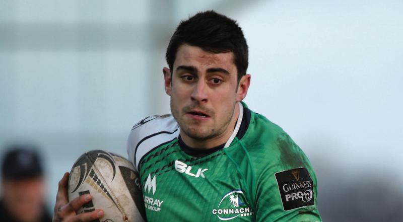 Connacht's Tiernan O'Halloran who scored their first try in Saturday night's magnificent Guinness PRO12 victory over Munster at Thomond Park.