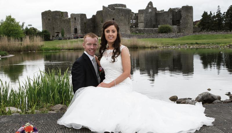 Louise Comer and Sean Conneely, who were married recently in St Patrick's Church, Glenamaddy. The reception was held in Abbey Hotel, Roscommon. Photo: Maurice Sirr Photography.