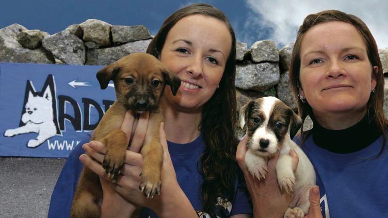 Eileen Keleghan and Tara Nic Dhiarmada of Madra Mutts Anonymous Dog Rescue & Adoption.