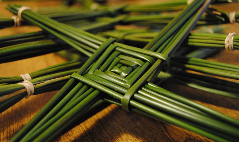 A St. Brigid's Cross symbolising the first day of February and the start of the 'real new year'.