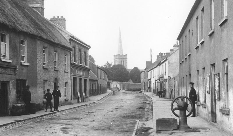 Main Street in Athenry in the early days of the last century.
