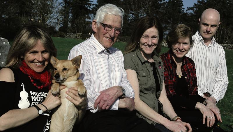 Sharon Shannon with her father IJ, and her siblings, Majella, Mary and Gary.