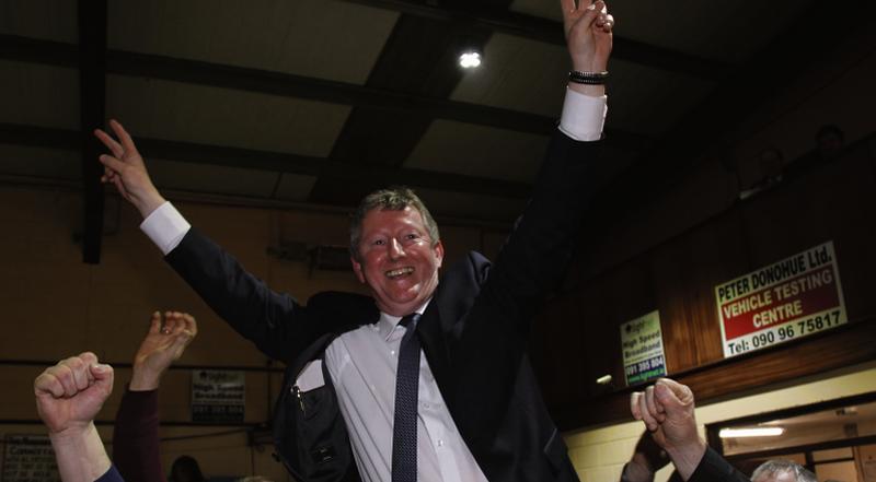 Sean Canney who topped the poll in Easy Galway after he was elected in Galway east. Photo: Gerry Stronge