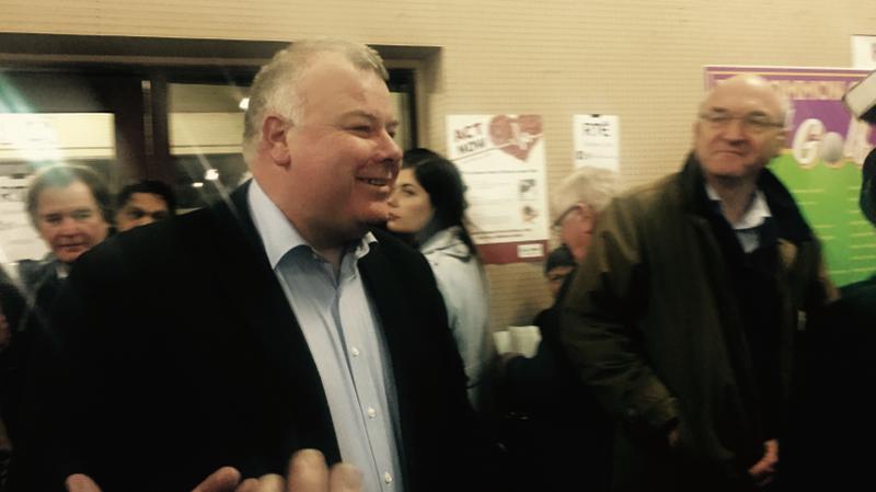 Michael Fitzmaurice in a buoyant mood after being elected.