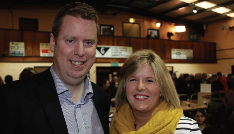 Edel and Paul Connaughton at the count in New Inn. photo: Gerry Stronge.