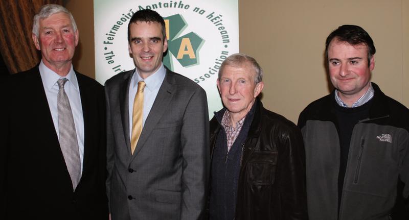 Pictured at the Galway IFA County Executive Annual General Meeting in Athenry last week were: Martin Murphy, Turloughmore; Joe Healy; Mattie King, Gurteen and Francis Whiriskey, Ardrahan.