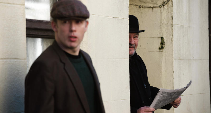Séamus Hughes and Páraic Breathnach in the Galway Whispers Revolution. PHOTO: ANDREW DOWNES, XPOSURE
