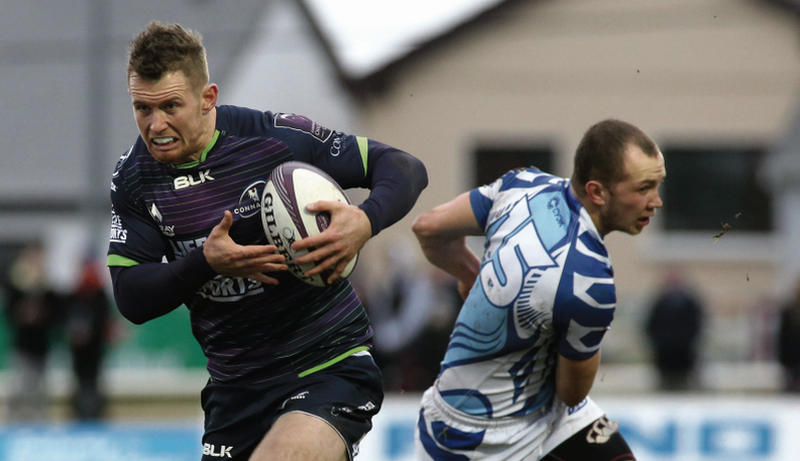 Connacht's Matt Healy whose angles of running and blinding pace had Grenoble all at sea in the European Challenge Cup quarter-final last Saturday.