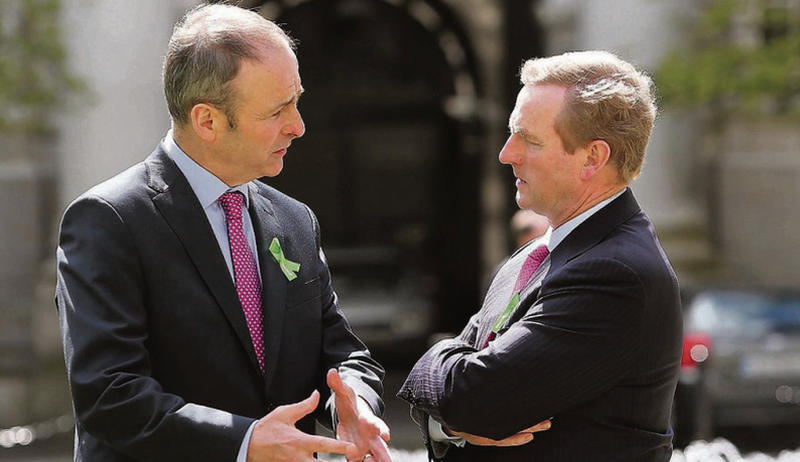 Face-off...Micheal Martin and Enda Kenny still a distance from any deal.