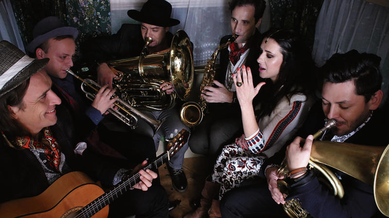 Magda Navarrete & Caravana Banda who play The Rowing Club, Woodquay, on Sunday, April 24.