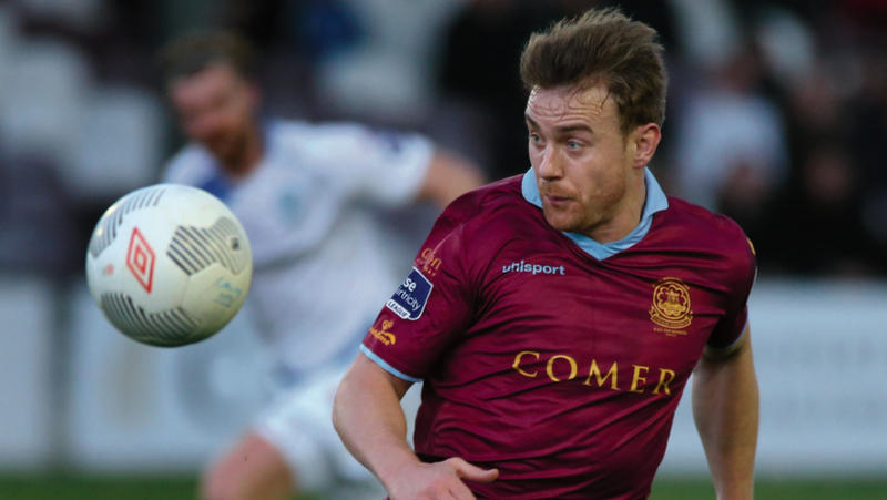 The in-form Vinny Faherty who scored twice in Galway United's weekend away Premier Division win over Wexford Youths.
