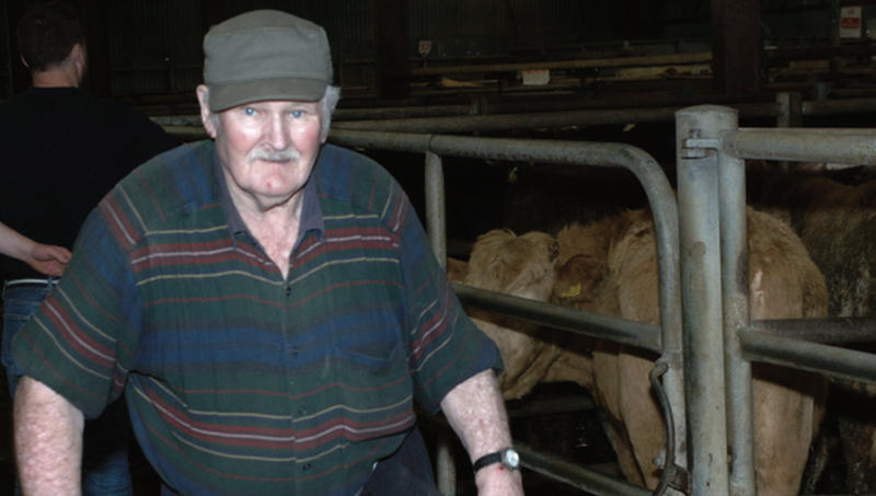 Ambrose Godfrey, Roscommon at the Tuam Mart cattle sale last week. PHOTO: JOHNNY RYAN PHOTOGRAPHY.
