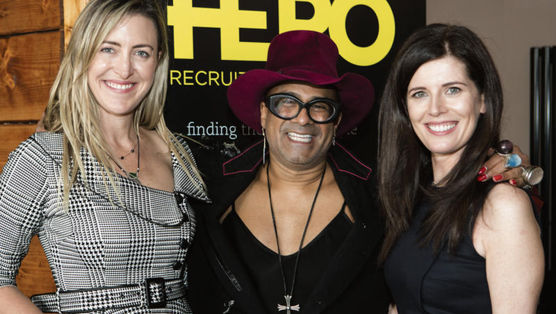 Hero's Roisin McNamara and Michelle Kilcar with Guest Speaker and Entrepreneur, Russell Amerasekera.