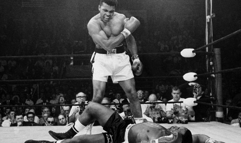 him out with a 'phantom punch' in the first round of their second fight on May 25, 1965, at Lewiston, Maine. The photograph is regarded as one of the most iconic sporting images of all time.