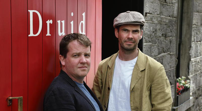 Garett Lombard who plays Lucky and Marty Rea who plays Vladimir in Druid's forthcoming production of Waiting for Godot.