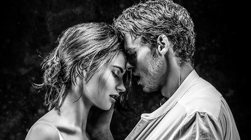 Lily James and Richard Madden as Juliet and Romeo.