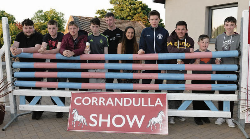 Some of the young volunteers who help out in the preparations for the Corrandulla Show that takes place on Sunday, June 26. PHOTO: EUGENE LAWLESS.