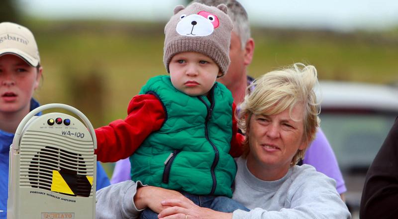 Geraldine Dempsey and Cian Carty from Craughwell at the Loughrea Agricultural Show. PHOTO: HANY MARZOUK.