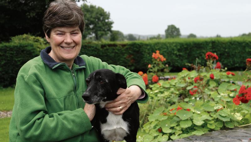 Anne Mitchell with her faithful dog Bart.