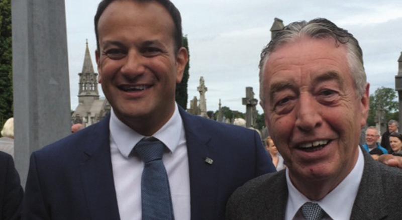 City councillor, Padraig Conneely, was kind enough to oblige Minister Leo Varadkar by posing for a selfie in a cemetery recently.