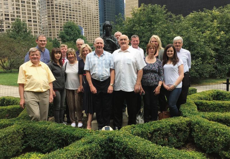 Directly elected representatives and unelected officials aongst the Galway delegation visiting Chicago and Milwaukee