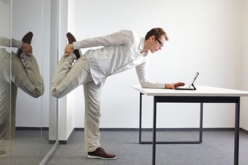 Dave O'Connell's top tips for exercising at work or toning while you type