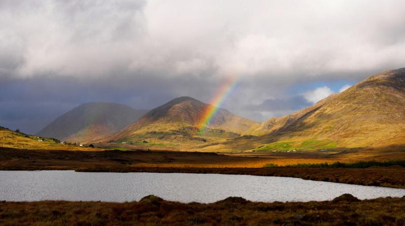 A typical Irish summer: sunshine, rainbows and showers.