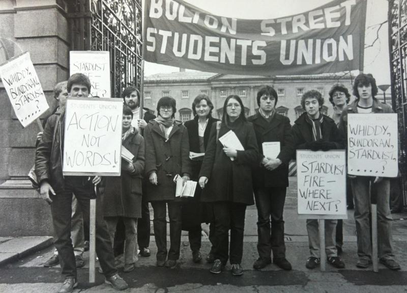 Protesting students, like these in Dublin in 1981, at least have youthful naivity on their side - which is more than can be said for Eurostar drivers