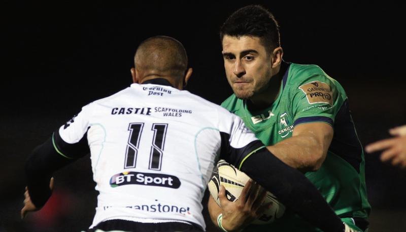 Connacht's Tiernan Halloran who scored their try in Saturday's abandoned Guinness Pro12 clash against Zebre.