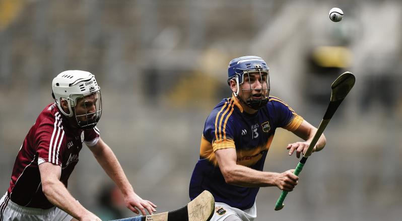 Tipperary's John McGrath, in action against John Hanbury of Galway, scored 1-3 in the Premier County's stunning All-Ireland final win over Kilkenny at Croke Park on Sunday.