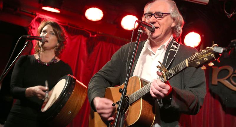 Joyce Redmond and Gerard Hanberry performing The Galway Girl at the launch of On Raglan Road; Great Irish love songs and the women who inspired them. PHOTOS: JOE O'SHAUGHNESSY.