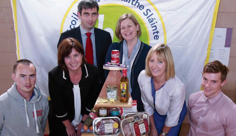 The health-promoting school team of Presentation College, Athenry pictured at the HSE presentation of a Healthy Ireland ‘Health Promoting Schools’ Flag to their college as an acknowledgement of their work in improving the health of their school community. From left: Teacher David Neylon, Teacher Linda Carey, College Principal Cathal Moore, Teacher Anna Maria Newell, Deputy Principal Evelyn Concanon and Teacher Padraig Breheny. Photo: Hany Marzouk