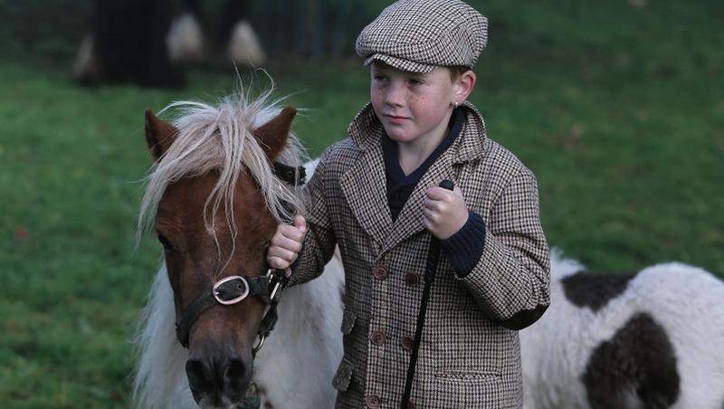 Dan Donoghue from Craughwell, with his mare and foal at the Ballilnasloe Horse Fair last weekend.