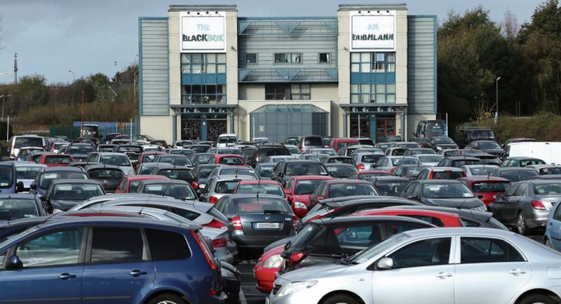 The Dyke Road car park and Black Box.