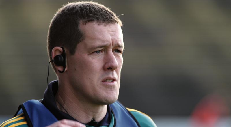 Corofin manager Kevin O'Brien follows the action against Castlebar Mitchels during the Connacht Club football semi-final at McHale Park on Sunday.