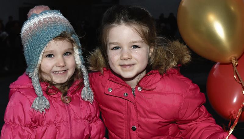 Ava and Lauren Costello from Doughiska at the Children’s Remembrance Day Committee launch of their Christmas Tree at UHG.