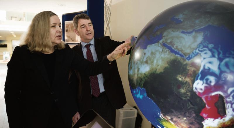 The Marine Institute's CEO Dr Peter Heffernan recently hosted the visit of Norweigan Ambassador Else Berit Eikeland to Galway, where she met executive management at its headquarters in Rinville Oranmore. Photo: Andrew Downes