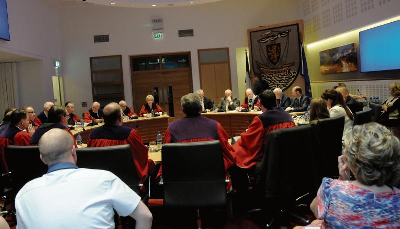 City councillors discuss how they would spend an additional grand each if they are deemed worthy of a payrise. Photo: Stan Shields.
