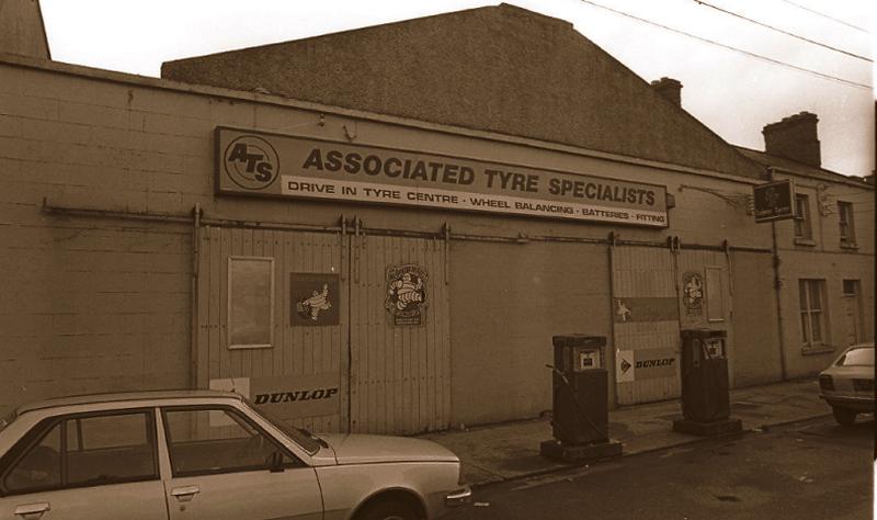 A garage in the Woodquay area of Galway in September 1981.