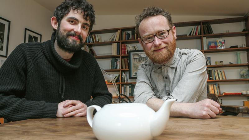 Aengus Hackett and John Rogers whose show, Tea, will be performed as part of this year's Theatre Festival. PHOTO: JOE O'SHAUGHNESSY.