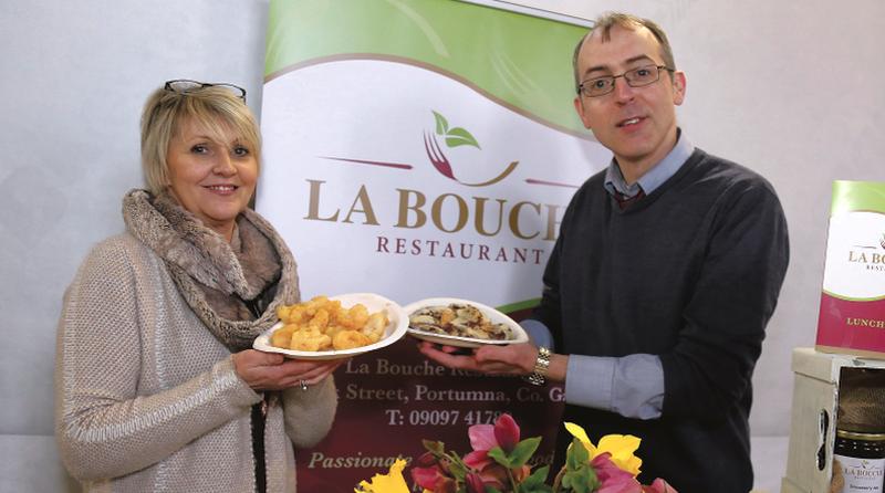 Siobhán Avrillier of Labouche Restaurant with Steve Dolan of Portumna Workhouse at the Taste of Portumna Food & Biodiversity Festival held at the Portumna Workhouse. Photos: Hany Marzouk.