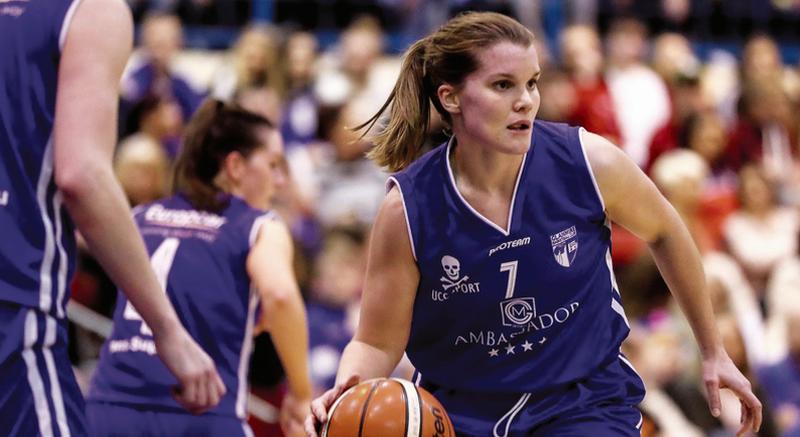 Oranmore native Claire Rockall, seen here in action for her side, Ambassador UCC Glanmire, has already picked up the 'Player of the Month' award twice this season. Photo: INPHO/Tommy Dickson.